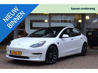 tesla model 3 - performance awd 75 kwh |autopilot|parelmoer|acc