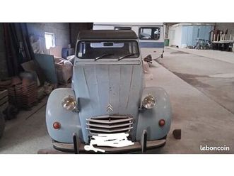 vend 2cv4 essence bleue ciel