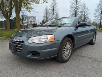2006 chrysler sebring convertable. certified w/ low km’s.