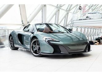 mclaren 650s - 3.8 spider | mso | chiltern green | tan interior | lift |