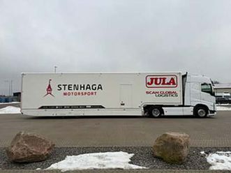 volvo trucks fh 460 4x2 i-shif endast 6241 mil + racetrailer & bakgavellyft