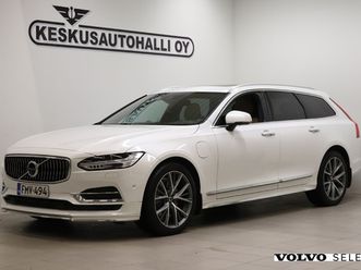 volvo v90 t8 awd inscription aut - adapt vakionop / b&w / panorama / 360 / navi / nahat / hud / sähköpenkki / lisälämmitin / volvo on call / blis