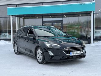 ford focus 1,0 ecoboost 125hv a8 titanium wagon ** juuri tullut / suomi-auto / webasto / acc / led-valot / keylessgo / appconnect **