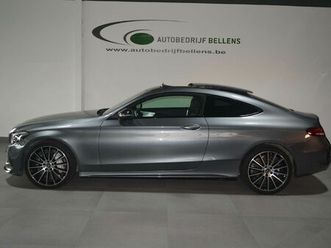 mercedes classe c 200 2.0l coupe amg line / pano / leder / navi + camera