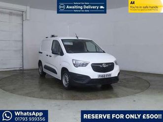 2019 vauxhall combo 1.6 turbo d 2300 edition l1 h1 euro 6 (start/stop) 4dr panel van diesel manual