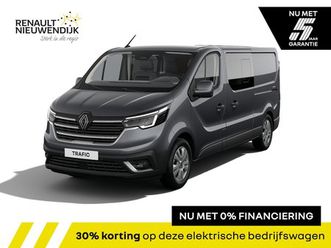 renault trafic - comfort - dubbele cabine | airconditioning | c-shape led dagrijverlichting | cruise contro