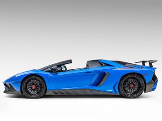 2017 lamborghini aventador lp750-4 sv roadster blu le mans extended warranty