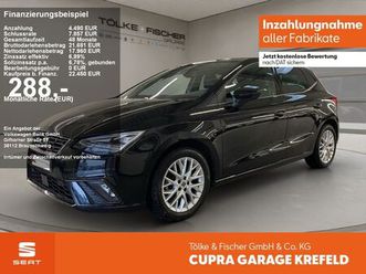seat ibiza 1.0 tsi fr acc aut kam. navi sportp. led