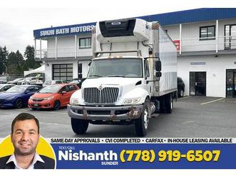 2018 international 4300 26’ reefer + liftgate 3,000lb + hydraulic brak