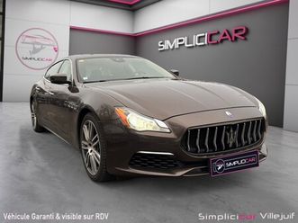 maserati quattroporte v6 3.0 275 d a granlusso, caméra av/ar/360, carplay, toit ouvrant, garantie 12 mois.