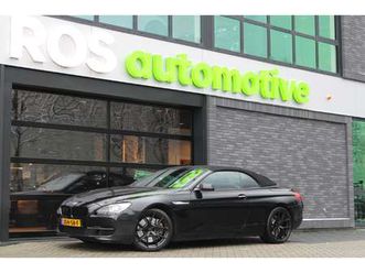 bmw 6-serie cabrio 650i high executive | hud | keyless | custom stuur | 4wielstuuring | memory | dode hoek | 360 cam |