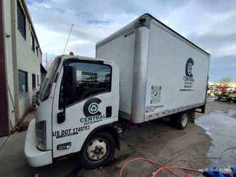 2018 isuzu npr box truck – 18’ box – 2,500 lb lift gate – backup cam