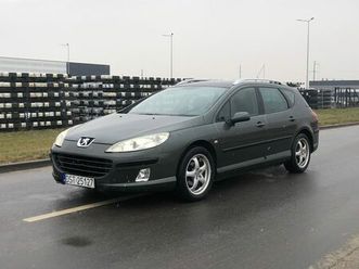 peugeot 407 sw 1.6 hdi hak dach panoramiczny klimatyzacja wroclaw psie pole • olx.pl