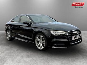 2018 audi a3 1.5 tfsi s line 4dr saloon petrol manual