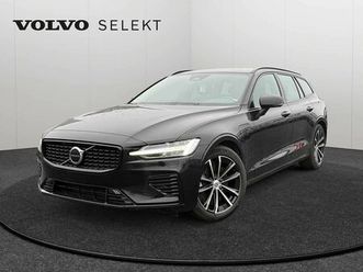 v60 plus, t6 awd plug-in hybrid, elektrisch/benzin, dark