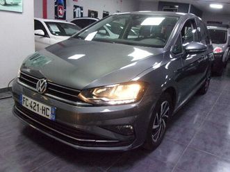 vw golf 7 sportsvan 1.0 tsi 115 connect dsg 7 5p 12/18 107mkm 2°main/fce ja16 bi ton/tel/gps/regul adapt/camera+radars/carplay factures entretien