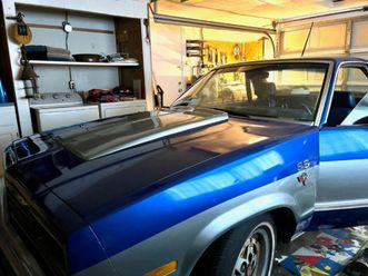 1984 chevrolet el camino conquista model, ss badging, custom hood scoop