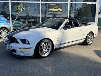 ford mustang shelby gt500 v8 5.4 500 ch cabriolet (immatriculation française, suivi d'entretien disponible, clean carfax)