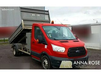 ford transit 2.2 tdci 155 ch camion benne, roues jumelées, casiers rangements