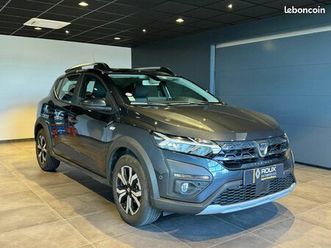 dacia sandero stepway 1.0 tce 90 confort - camera - pack navigation - entretien renault complet - jantes alu 2022