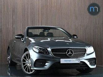 mercedes-benz e-class 3.0 e450 v6 gpf amg line (premium plus) cabriolet 2dr petrol g-tronic+ 4matic euro 6 (start/stop) (367 ps)