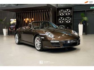 porsche 911 cabrio 997.2 3.8 carrera 4s pdk (2009) sportuitlaat, pasm, natuur-leder, km stand 52493