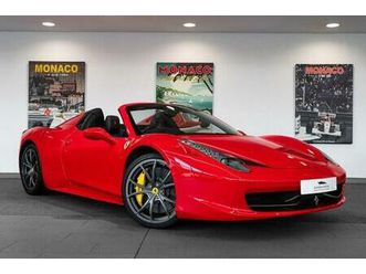 ferrari 458 spider convertible petrol automatic