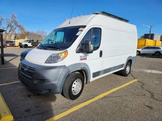 2018 ram promaster high roof cargo van with only 59,497 miles