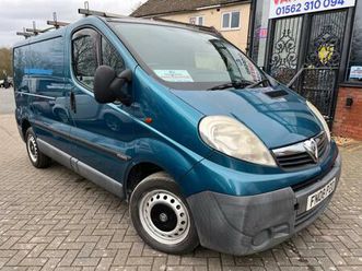 2008 vauxhall vivaro 2.0cdti [115ps] van 2.7t panel van diesel manual