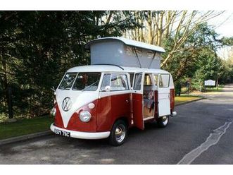 1965 volkswagen transporter split screen. german built. right hand drive. pop top roof. fully res...