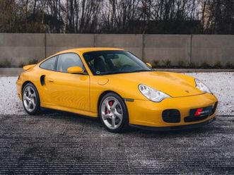 porsche 911 996 turbo speed yellow sunroof manual