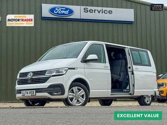 volkswagen transporter crew cab lwb l2h1 t32 tdi 150 bhp auto kombi highline air con sensors euro