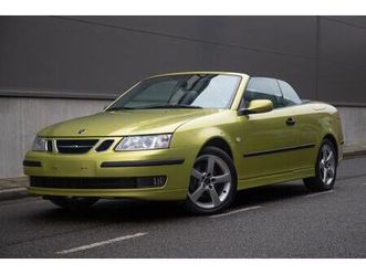 saab 9-3 cabrio - 1.8t vector | 144.000km | automaat | 1e eig. | stoelverwarming | lime yellow metallic