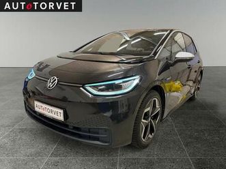 2020 vw id.3 pro performance 58 kwh 1st plus hatchback baghjulstræk aut 5d 95.000 km kr 122.700