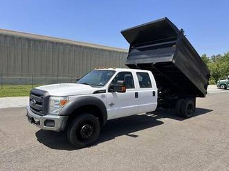 2016 ford f-450 f450 4wd dually dump truck turbo diesel 66k