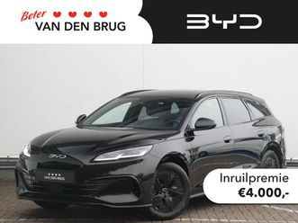 byd seal 6 touring 1.5 dm-i boost | €4000 korting | black style | 1350km wltp | keyless | elektrische klep | apple carplay/android auto | elektrische stoelen |
