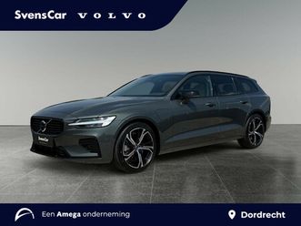 volvo v60 2.0 t6 plug-in hybrid awd plus dark | amber nappa lederen bekleding | panoramadak | extra getint glas | harman/kardon audio |