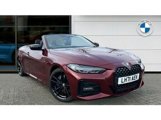 bmw 4 series 430i m sport pro edition convertible 2.0 2dr