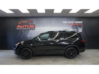 2022 honda pilot black edition awd 7 pass cuir toit gps nav tv d