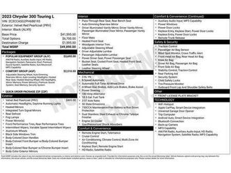 used 2023 chrysler 300 touring