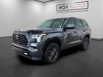 2024 toyota sequoia platinum 4wd | apple | android | toit panoramique