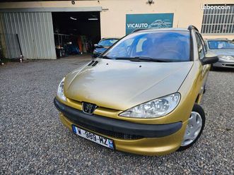 peugeot 206 sw - 1.1i - 60ch - 5cv - popart * premiere main * bon etat * revise * garantie 12 mois