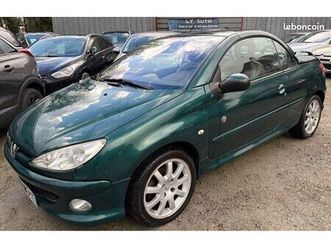 peugeot 206 cc ph2 rolland garros 1.6 hdi 16v fap 110cv distribution/pneus/batterie et révision neuve « garantie 3 mois »