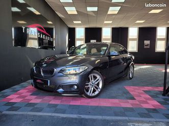 bmw serie 2 coupe f22 218d 150 ch m sport a/ 1ere main / historique suivi limpide full bmw / ct vierge / toit ouvrant / c