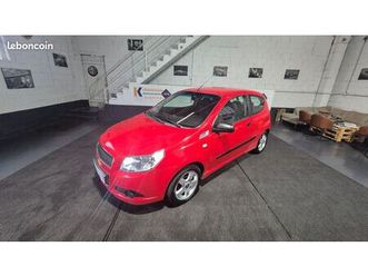 chevrolet aveo 1.2 85 cv - faible kilométrage - 75.300 kms