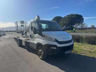 iveco daily chassis cabine 35 c 13 emp 4100 quad-leaf bvm6 / nacelle multitel 17 m / garantie 12 mois