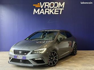 seat leon sc 2.0 tsi 300 dsg6 cupra - carnet d'entretien - sieges chauffant - carplay