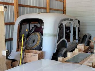 1936 packard 120 carved panel hearse by the a.j. miller company