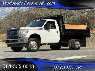 2015 ford f-350 4x4 dump truck 9’ body 31k miles 6.2l v8 one owner #