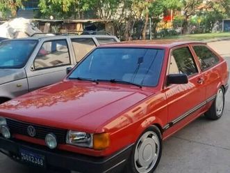 volkswagen gol 1990 vermelho alcool com som placa preta (aceita troca)